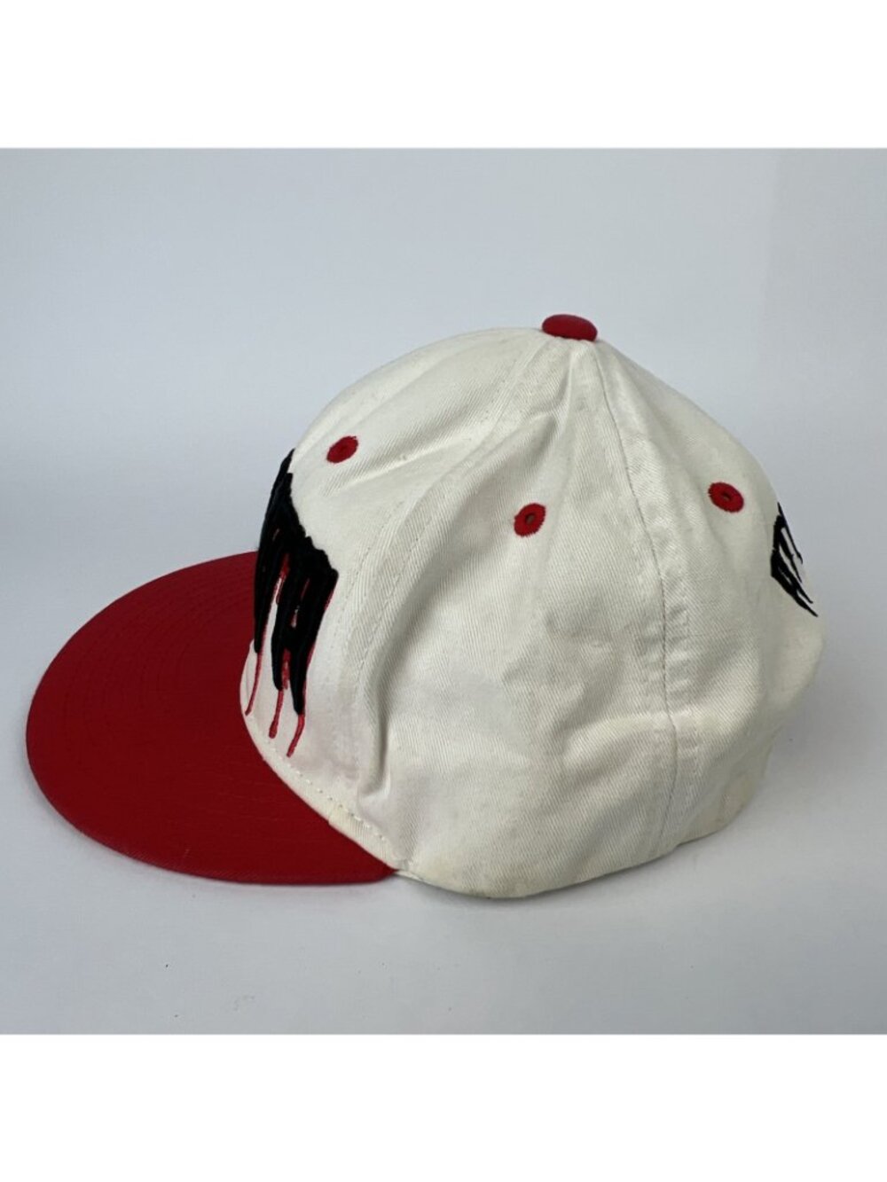 KBETHOS Atlanta Drip Cap Hat Red White Black Snapback Sticker - Picture 2 of 4